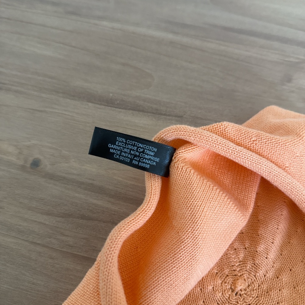 Parkhurst 100% Cotton Knit French Beret With Sunprotection Peach Color NWOT - Picture 5 of 8